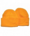 Holiday Deals! 2 Pack Knit Beanies / Yellow-Gold - C9110ZJ2K51