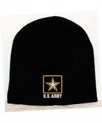 U.S. Army Logo Embroidered Skull Cap - Black - CQ118VMSHWT