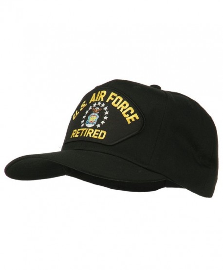 US Air Force Retired Military Patched Cap - Black - CW11TX774ZR