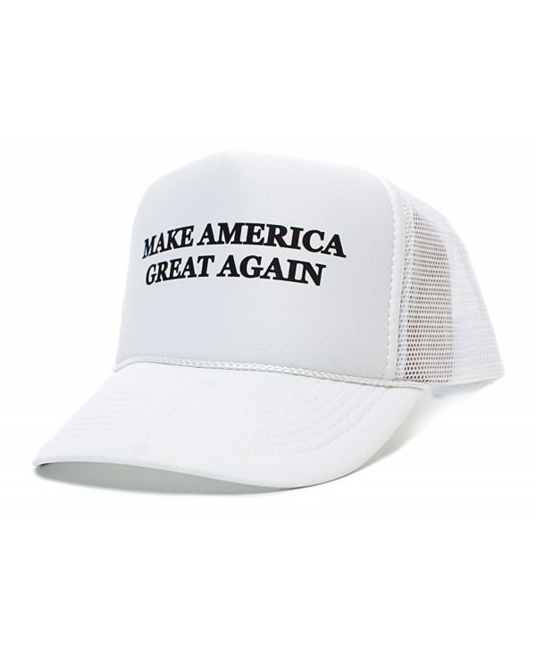 Make America Great Again Trump 2016 Unisex-Adult One size Hat White/White - White - CB123K8M8VT