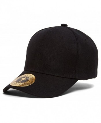 TopHeadwear Classic Black Adjustable Hat