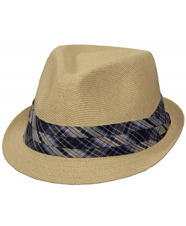 Classic Summertime Fedora for Men and Women (Natural Color) - C911D8DTRG1