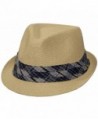 Classic Summertime Fedora for Men and Women (Natural Color) - C911D8DTRG1