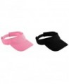 Augusta Sportswear Adult Athletic Mesh Visors Set - Set of Pink & Black - C012673SS6D