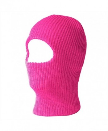 One Hole Ski Mask (Solids & Neon Available)- Hot Pink - C7119UKQJUD