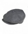 Peaky Blinders Men's 8 Piece 'newsboy' Style Flat Cap Wool - Grey - CT188LCG49M