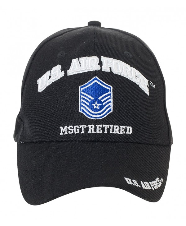 Artisan Owl Officially Licensed US Air Force Retired Baseball Cap - Multiple Ranks! - Master Sergeant - CN1854M3RON