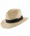 Ultrafino Casual Safari Jack Panama Outdoors Natural Straw Hat - Natural - CI11XZNHRVV