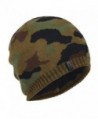 Janey&Rubbins Men's Soft Knitted Camouflage Beanie Hat Skull Ski Cap - Green - CA126IT399H