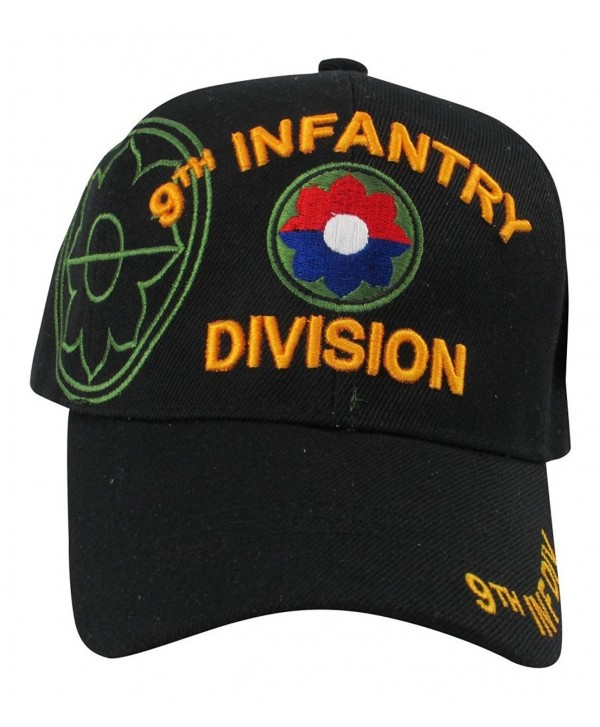 US Warriors U.S. Army 9th Infantry Division Baseball Hat One Size Black - CZ11KFJVU9X