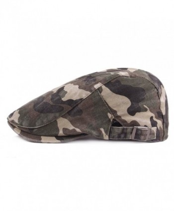 RICHTOER Camouflage Cotton newsboy Outdoors in Men's Newsboy Caps