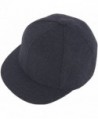 RaOn H100 Unisex Wool Basic Short Bill Cute HipHop Ball Cap Bill Snapback Flat Hat - Darkgray - C212N3AGHFY