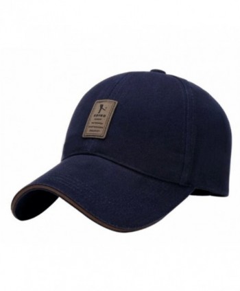 Cotton Hats Twill Low Solid Profile Plain Adjustable Baseball Caps - A-dark Blue - CK12MYBJTUA