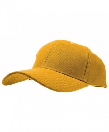 Enimay Baseball Hat Solid Plain & Two Tone Cap Curved Bill Adjustable Outdoor Sport Hat - Plain Mustard - CB17YI0ZL44
