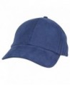 DALIX Unisex Fine Brushed Cotton Cap Adjustable Hat with 6 Panels - Structured - Navy Blue - CO1195131E9