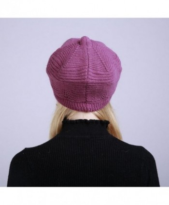 Sothread Winter Knitted Stretch Beanie in Women's Skullies & Beanies