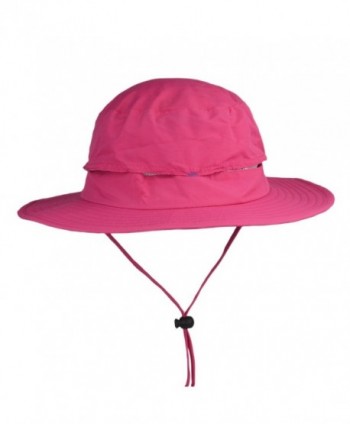 Flammi Outdoor UPF 50+ boonie Hat Fishing Hat UV Protective Summer Sun Hat - Pink Red - C117YDSTTW7