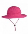 Flammi Outdoor UPF 50+ boonie Hat Fishing Hat UV Protective Summer Sun Hat - Pink Red - C117YDSTTW7