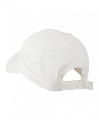 Smiley Face Embroidered Cap White