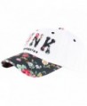 RaOn B82 Sexy Women Girl Flower Pink Cute Lady Design Ball Cap Baseball Hat Truckers - White-black - C112N4S4LQS