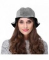 VBIGER Women Winter Hat Warm Woolen Hat Fashion Cute Bucket Hat - Grey - CM1870Z28UW