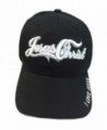 Aesthetinc Christian Baseball Cap Coca Cola Print Embroidery "Jesus Christ" - Black - CK12BFD5MQT