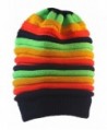 EachWell Women Winter Stripe Rainbow Beanie Skull Hat Slouchy Cap - Color 4 - CB186W36IRU