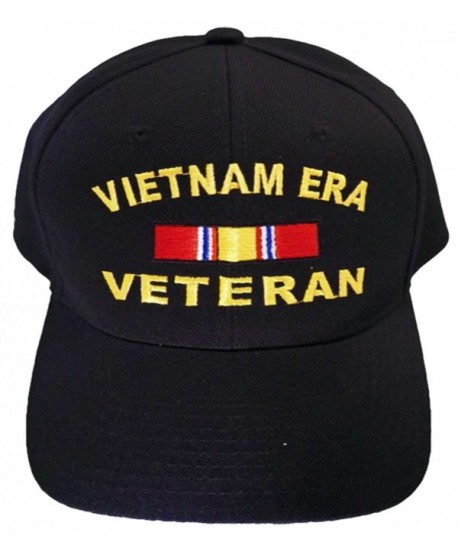 Vietnam ERA Veteran Cap and BCAH Bumper Sticker Embroidered Mens Military Hat - Vietnam ERA Reg BLACK - CK129I6DWFX
