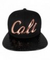 Cap2shoes Men's Cali Metal Snapback One Size Black - Black / Bronze - CR121R17VAD