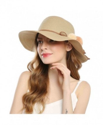 Welrog Foldable Straw Summer Hats