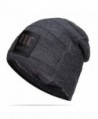 Nine City Stylish Unisex Baggy Beanie Slouchy Crease Knit Beanie Baggy Skull Cap Hat (Gray) - CI12MN19JZH