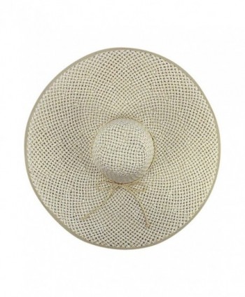 Cream White Ultra Straw Floppy in Women's Sun Hats