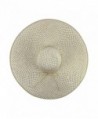 Cream White Ultra Straw Floppy in Women's Sun Hats