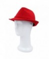 Womens Deluxe Solid Color Fedora