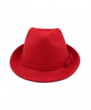 Womens Deluxe Solid Color Fedora in Women's Fedoras