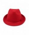 Womens Deluxe Solid Color Fedora in Women's Fedoras