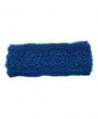 Hand Knit Winter Ear Muff Warmer Headband Wool Fleece Lined - Teal - CQ1886A8GS7