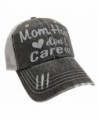 Loaded Lids Women's Mom Hair Don't Care Bling Baseball Cap - Silver - CR1875K53OZ