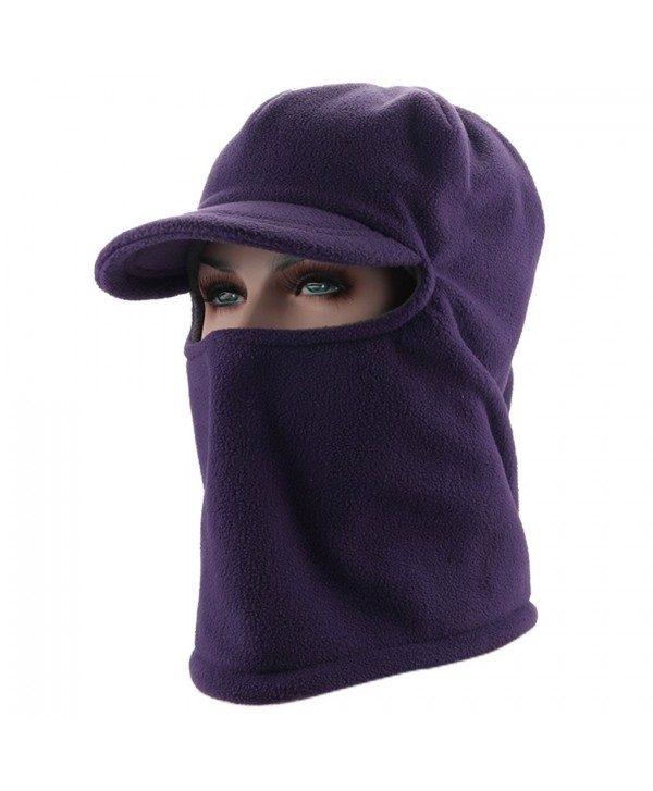 Leories Windproof Balaclava Snowboard Protector - Light Purple - CQ186O7GW8L