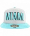 Snapback Laser Cut Collection MIAMI- ORLANDO- KEY WEST- DAYTONA - Miami - Teal - CM12I73F3WD