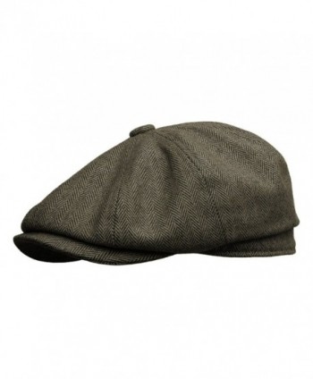 Rooster Herringbone Wool Tweed newsboy Gatsby IVY Cap Golf Cabbie ...