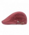 Gumstyle FASHION Men Womens Duckbill Ivy Cap Golf Driving Flat Cabbie Newsboy Beret Hat Solid Color - Red - C712F8FXVOP