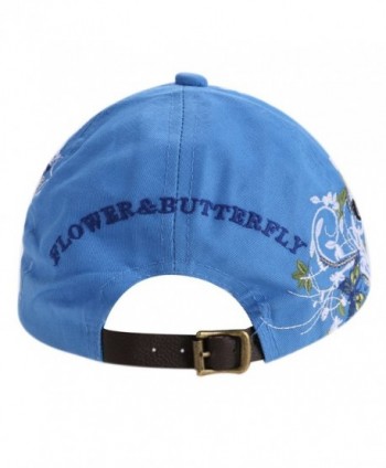 Lightweight Butterfly Embroidered Adjustable Baseball