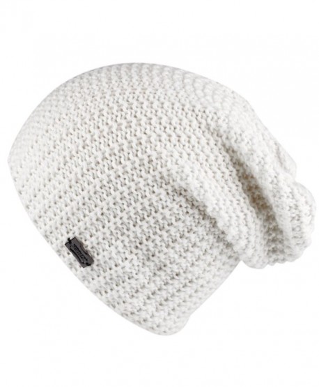FURTALK Womens Winter Slouchy Beanie Hat - Chunky Merino Wool Knitted Hats Caps For Women Girls Original - White - CN17YHUS7WN