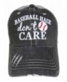 Embroidered Baseball Hair Don't Care Grey Trucker Baseball Cap - CZ12ILB0A9V