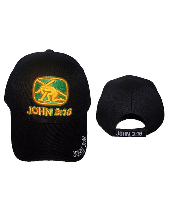 John 3:16 Bible Cross Christian Catholic Religious Baseball Caps Hats Embroidered (ACCap319) - CT17YH49TSA