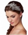 Mariell Couture Crystal Spray Bridal Headpiece Hair Vine - Wedding Hairband Glam - CF12O6NUNO4