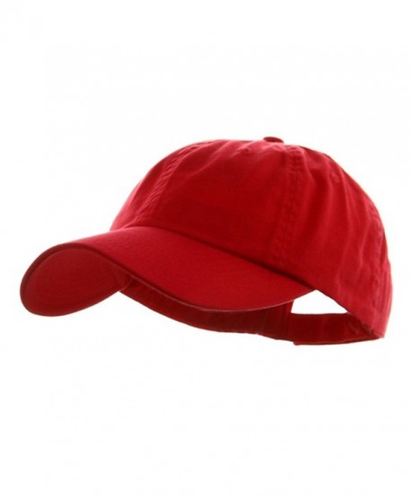 Wholesale Low Profile Dyed Soft Hand Feel Cotton Twill Caps Hats (Red) - 21204 - CX112GBW5BZ
