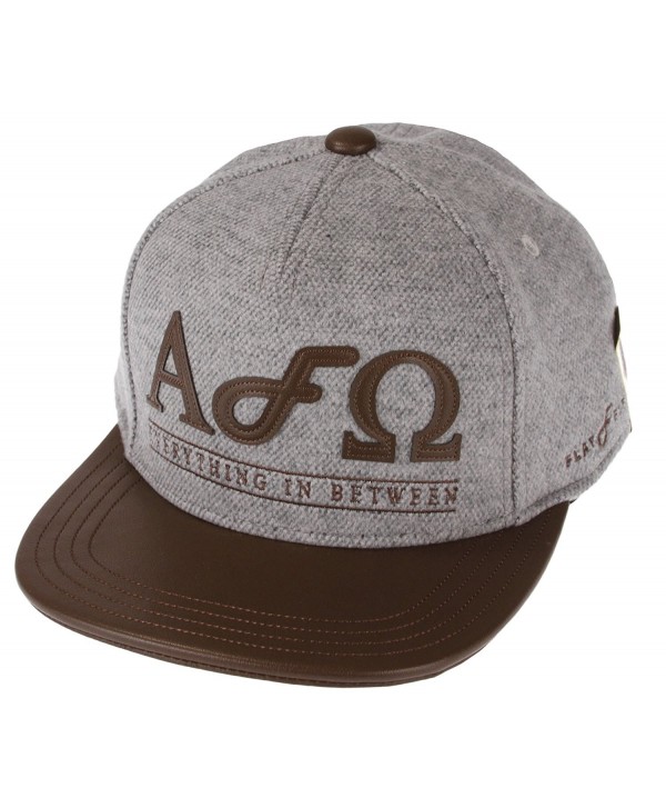 Flat Fitty "Alpha Omega" Buckle Back Cap - Grey-brown - CQ11KKXB3BJ