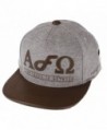 Flat Fitty "Alpha Omega" Buckle Back Cap - Grey-brown - CQ11KKXB3BJ